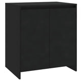 2 Piece Sideboard Black Engineered Wood - Top-Down View