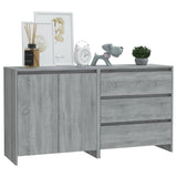 2 Piece Sideboard Grey Sonoma Engineered Wood - Side View