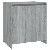 2 Piece Sideboard Grey Sonoma Engineered Wood - Top-Down View
