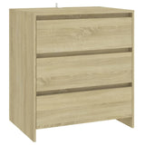 3 Piece Sideboard Sonoma Oak Engineered Wood - Top-Down View