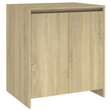 3 Piece Sideboard Sonoma Oak Engineered Wood - 45-Degree Angle