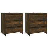 3 Piece Sideboard Smoked Oak Engineered Wood