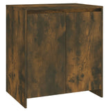 3 Piece Sideboard Smoked Oak Engineered Wood - 45-Degree Angle