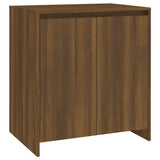 3 Piece Sideboard Brown Oak Engineered Wood - Top-Down View