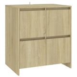 3 Piece Sideboard Sonoma Oak Engineered Wood