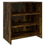 3 Piece Sideboard Smoked Oak Engineered Wood - Top-Down View