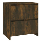 3 Piece Sideboard Smoked Oak Engineered Wood - 45-Degree Angle