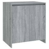 3 Piece Sideboard Grey Sonoma Engineered Wood - Side View
