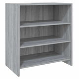 3 Piece Sideboard Grey Sonoma Engineered Wood - Top-Down View