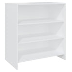 2 Piece Sideboard White Engineered Wood