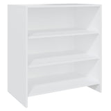 2 Piece Sideboard White Engineered Wood - Top-Down View