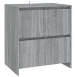 2 Piece Sideboard Grey Sonoma Engineered Wood - Side View