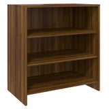 2 Piece Sideboard Brown Oak Engineered Wood - Top-Down View