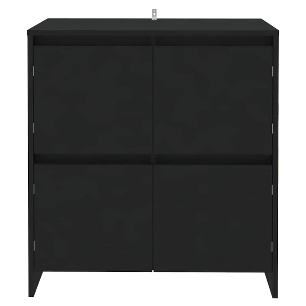 Sideboards 2 pcs Black 70x41x75 cm Engineered Wood