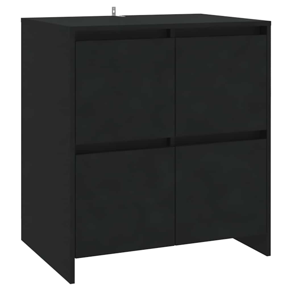 Sideboards 2 pcs Black 70x41x75 cm Engineered Wood