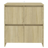 Sideboards 2 pcs Sonoma Oak 70x41x75 cm Engineered Wood - Side View