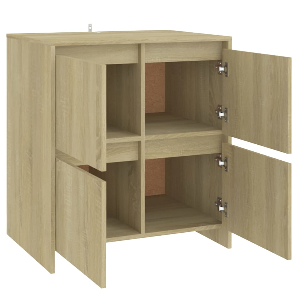 Sideboards 2 pcs Sonoma Oak 70x41x75 cm Engineered Wood