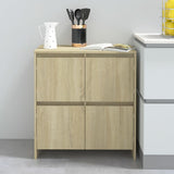Sideboards 2 pcs Sonoma Oak 70x41x75 cm Engineered Wood - Extra Image