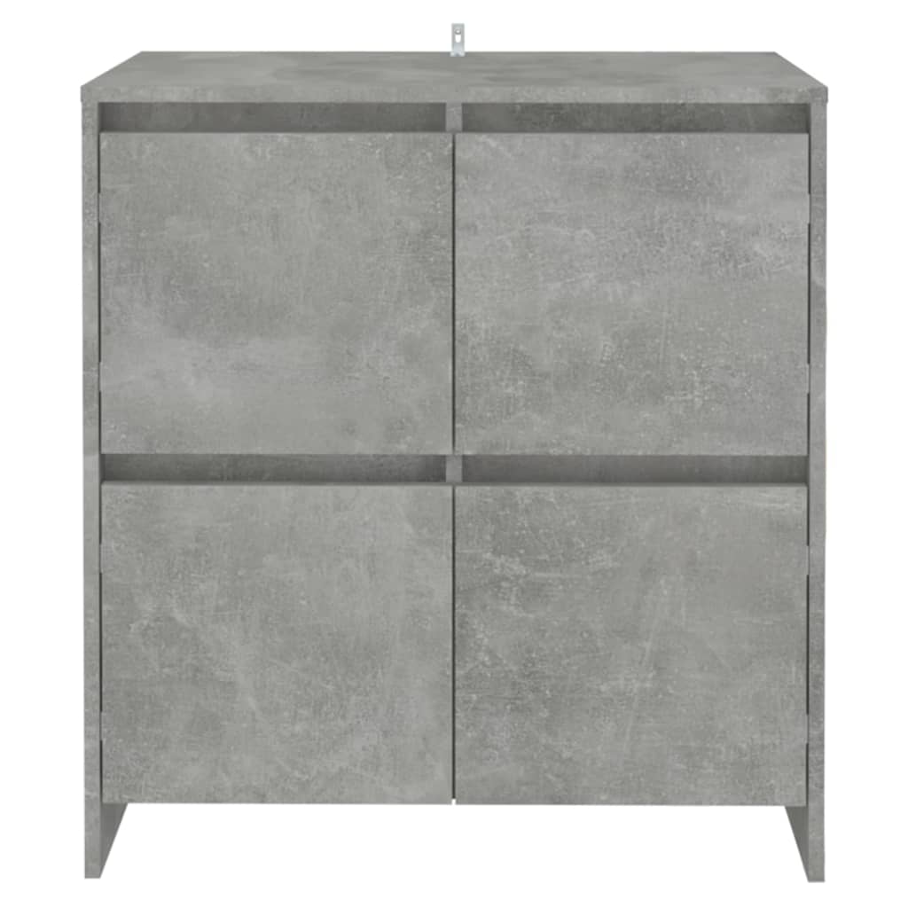 Sideboards 2 pcs Concrete Grey 70x41x75 cm Engineered Wood