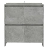 Sideboards 2 pcs Concrete Grey 70x41x75 cm Engineered Wood - Side View