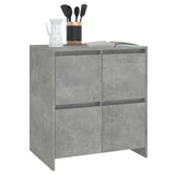 Sideboards 2 pcs Concrete Grey 70x41x75 cm Engineered Wood - Close-Up Angle