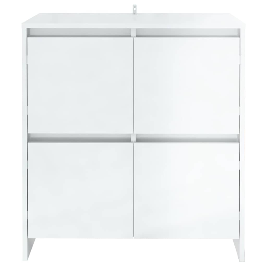 Sideboards 2 pcs High Gloss White 70x41x75 cm Engineered Wood