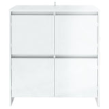 Sideboards 2 pcs High Gloss White 70x41x75 cm Engineered Wood