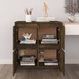 Sideboards 2 pcs Smoked Oak 70x41x75 cm Engineered Wood