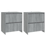 Sideboards 2 pcs Grey Sonoma 70x41x75 cm Engineered Wood