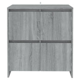 Sideboards 2 pcs Grey Sonoma 70x41x75 cm Engineered Wood - Side View
