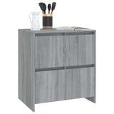 Sideboards 2 pcs Grey Sonoma 70x41x75 cm Engineered Wood - Close-Up Angle