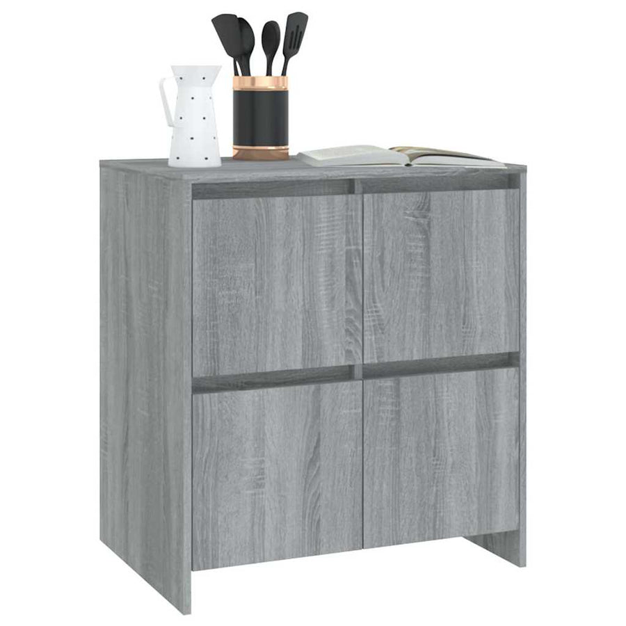 Sideboards 2 pcs Grey Sonoma 70x41x75 cm Engineered Wood