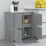 Sideboards 2 pcs Grey Sonoma 70x41x75 cm Engineered Wood - Extra Image