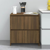 Sideboards 2 pcs Brown Oak 70x41x75 cm Engineered Wood - Extra Image