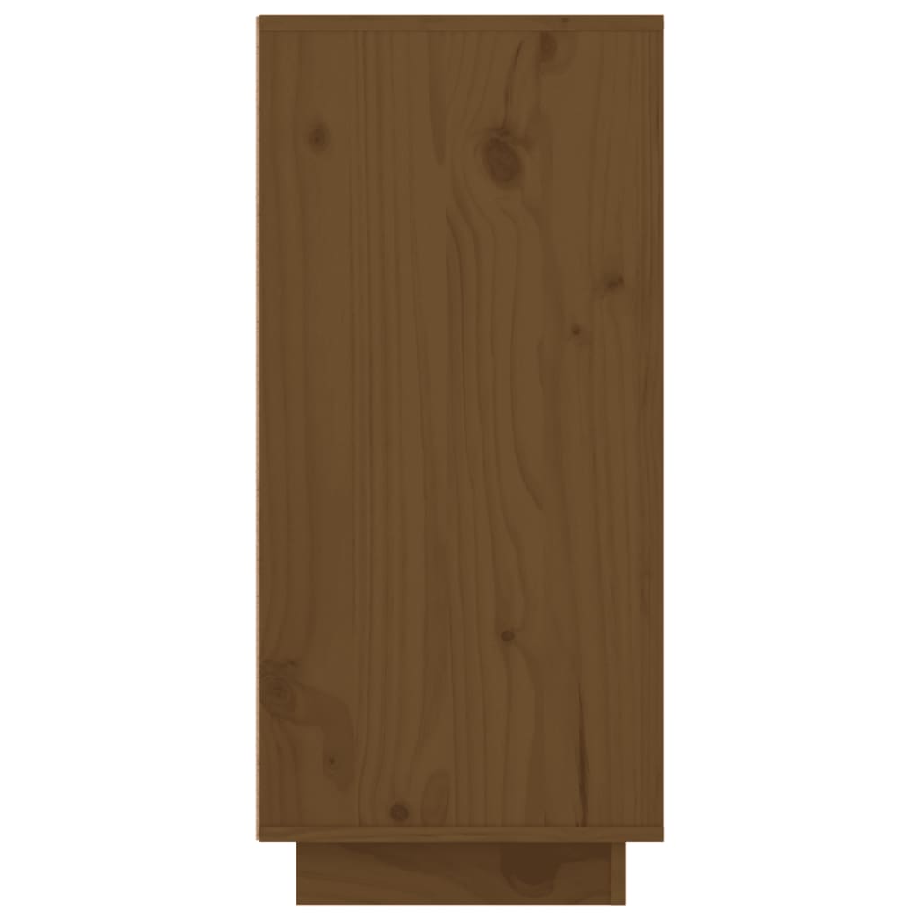 Sideboard Honey Brown 111x34x75 cm Solid Wood Pine