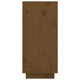 Sideboard Honey Brown 111x34x75 cm Solid Wood Pine - Close-Up Angle