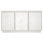 Sideboard White 111x34x60 cm Solid Wood Pine