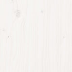 Sideboard White 111x34x60 cm Solid Wood Pine