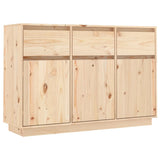 Sideboard 110x34x75 cm Solid Wood Pine - Front View
