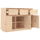 Sideboard 110x34x75 cm Solid Wood Pine - Top-Down View