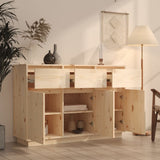 Sideboard 110x34x75 cm Solid Wood Pine - Rear View