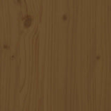 Sideboard Honey Brown 111x36x75 cm Solid Wood Pine - Low Angle