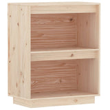 Console Cabinet 60x34x75 cm Solid Wood Pine - Front View