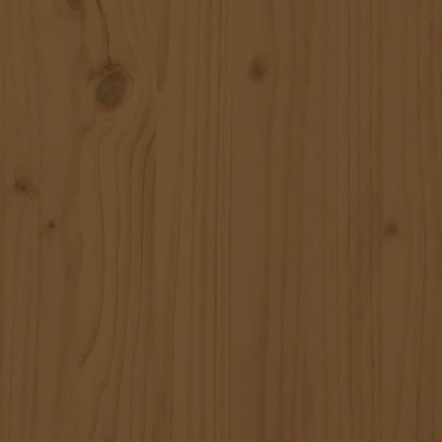 Console Cabinet Honey Brown 60x34x75 cm Solid Wood Pine
