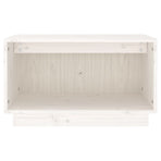 TV Cabinet White 60x35x35 cm Solid Wood Pine