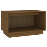 TV Cabinet Honey Brown 60x35x35 cm Solid Wood Pine - Front View