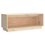 TV Cabinet 90x35x35 cm Solid Wood Pine - Front View