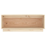 TV Cabinet 90x35x35 cm Solid Wood Pine - Side View