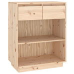 Console Cabinet 60x34x75 cm Solid Wood Pine