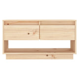 TV Cabinet 74x34x40 cm Solid Wood Pine - Side View
